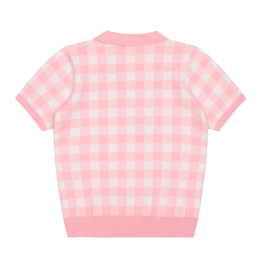 P166 💰 "Top quality" Style number: DS225# (on sale all year round) [Ralph Lauren plaid jacquard basic pony embroidered logo knitted POLO short sleeves] ✅Ralph Lauren all-match goddess style plain plaid knitted lapel short sleeves for all seasons ✅Main provider of platform live broadcast Wholesale entity ✅ZP quality 1:1 version Scan the code to enter the GF website Counter quality ✅Detailed quality The only one in Guangzhou Imported quality cotton yarn, focusing on high-end, cost-effective, good quality, needless to say, ✅Restore the original version, loose, comfortable and stress-free, simple is high-end, classic is eternal, ✅The upper body is simple and easy to match, a must-have for goddess ootd. Good-looking clothes are never picky. A must-have in the goddess' wardrobe. Size: S-L Color: Gray Yellow Pink Light Blue Red Green